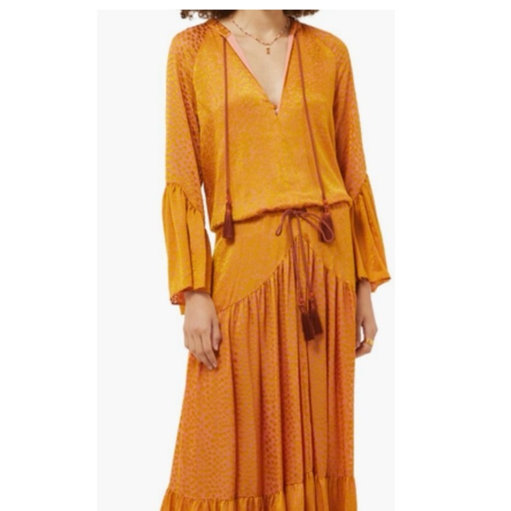 ALEXIS Melodie Amber Gold Orange Maxi Dress